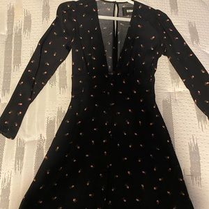 Black long sleeve Reformation Dress